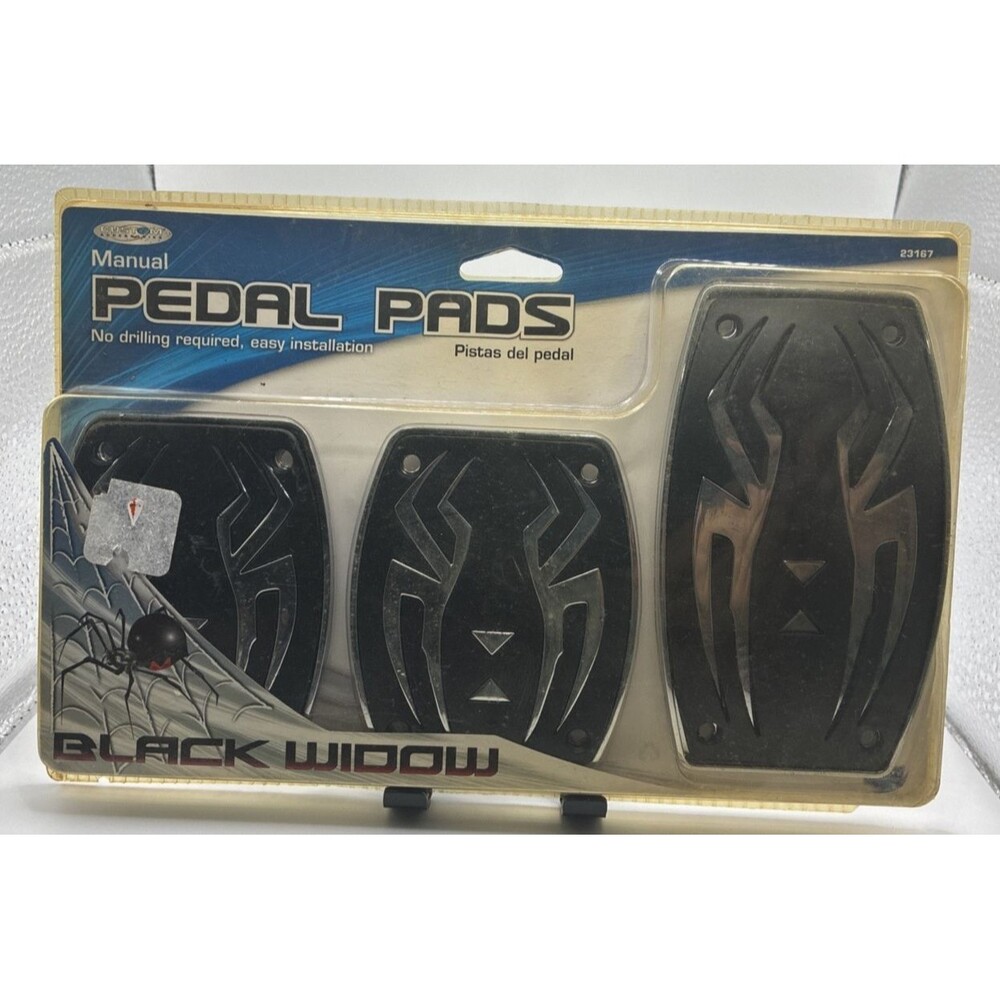 Custom Accessories Black Widow Pedal Pads Kit  #23167 - NEW 2009